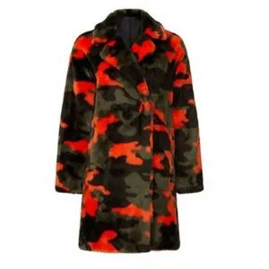 Apparis Jaharia Faux Fur Coat Camo